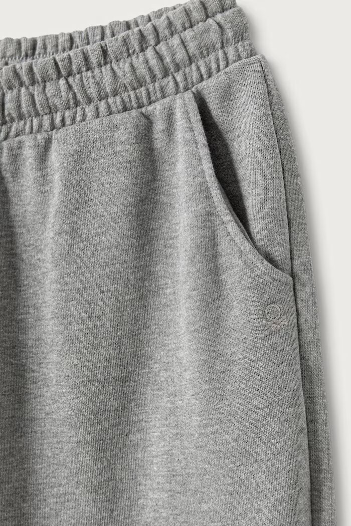 United Colors of Benetton спортен панталон за деца от памук сив 3J68CF075