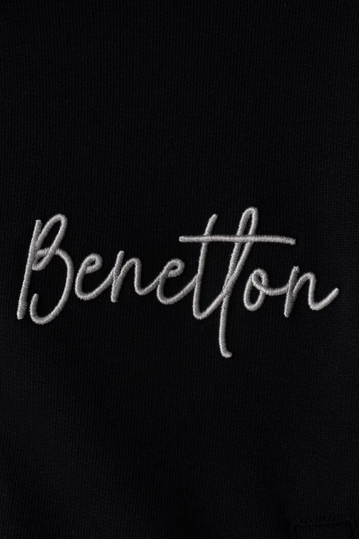 United Colors of Benetton суичър с цип и качулка за деца от памук сив 3J68C506D