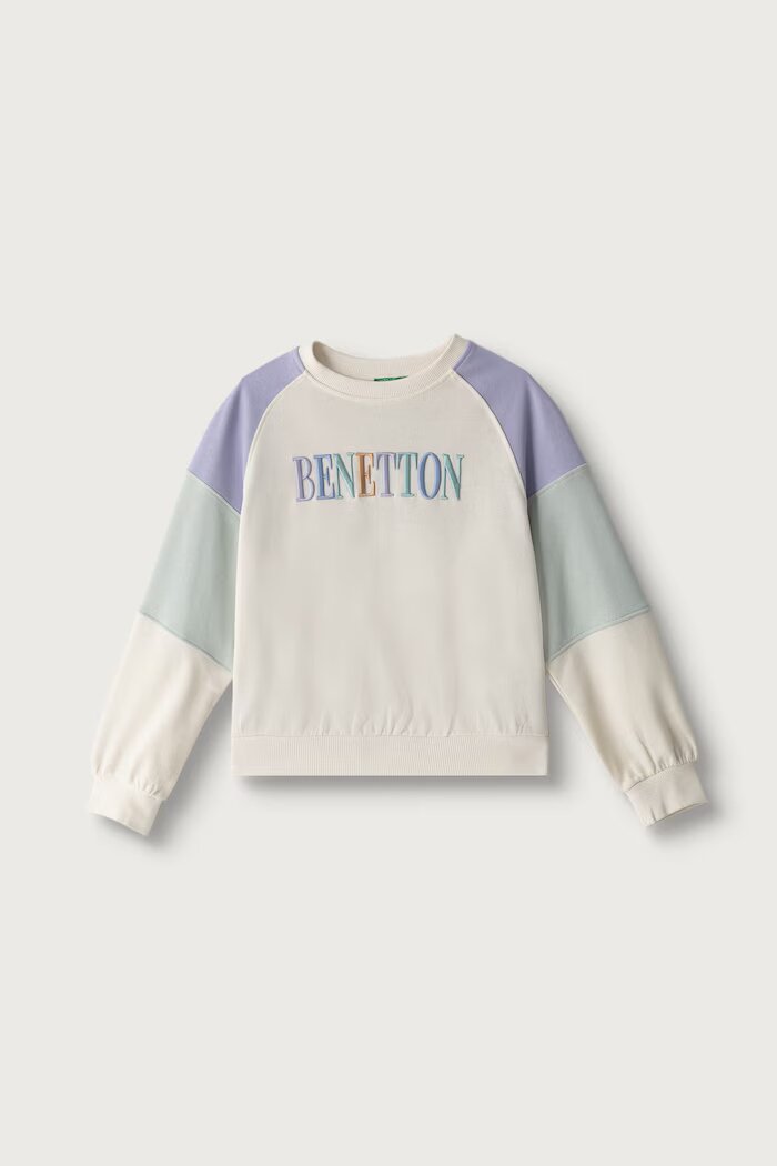 United Colors of Benetton суичър за деца от памук бежов 3J68C10U7