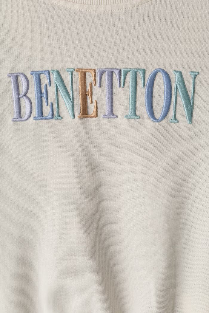 United Colors of Benetton суичър за деца от памук бежов 3J68C10U7