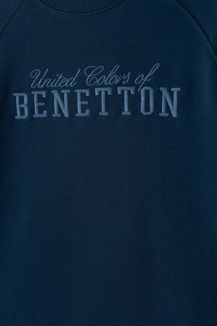 United Colors of Benetton суичър за деца от памук тъмносин 3J68C10UC