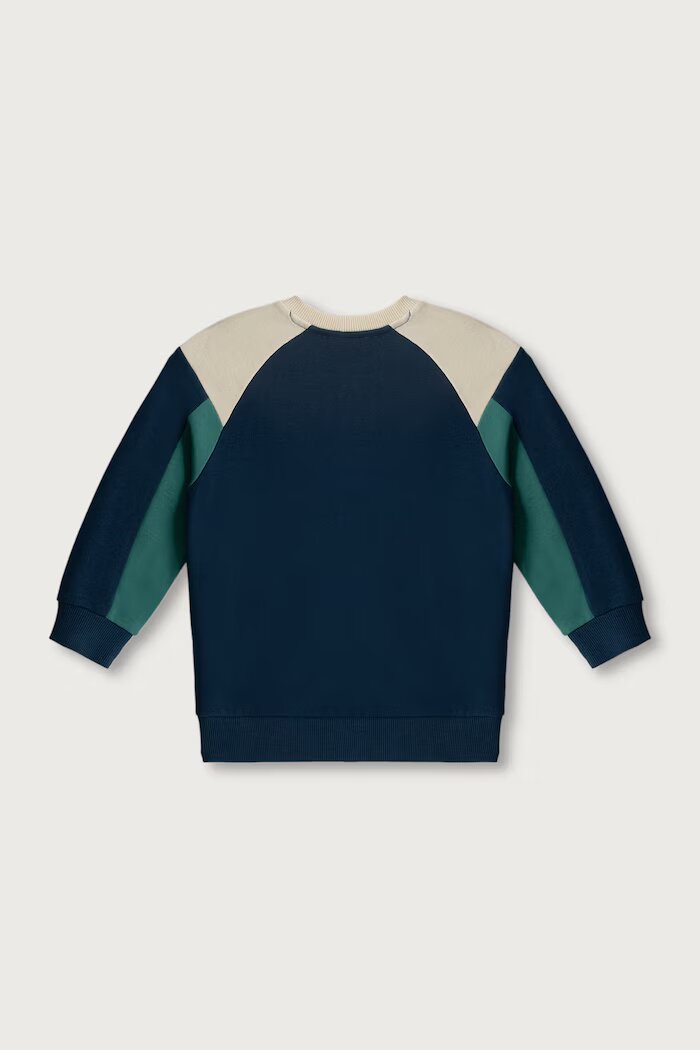 United Colors of Benetton суичър за деца от памук тъмносин 3J70G10NM
