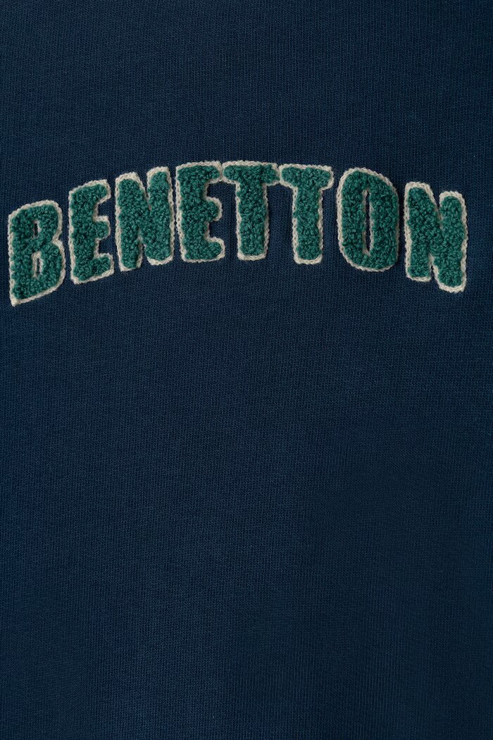 United Colors of Benetton суичър за деца от памук тъмносин 3J70G10NM