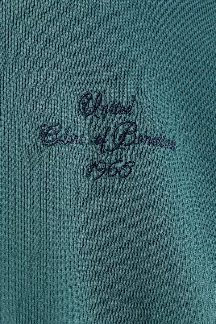 United Colors of Benetton суичър за деца от памук тюркоазен 3J68C10UC