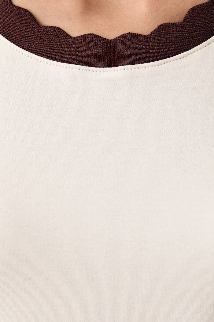 United Colors of Benetton тениска дамска от памук бежова 3DCJD10DM