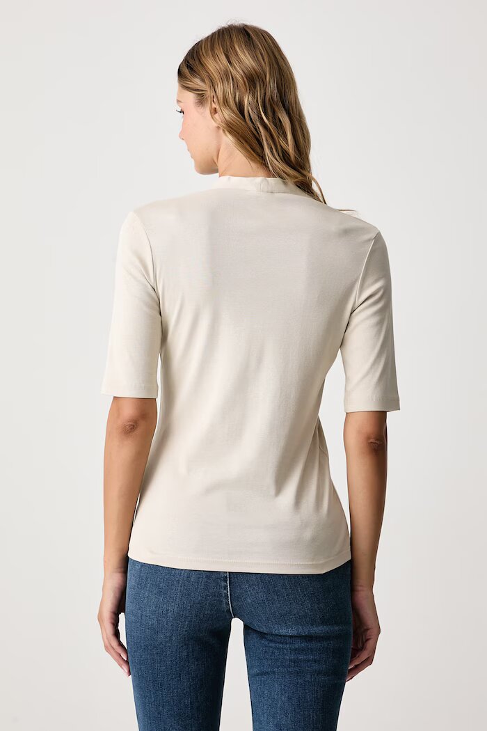 United Colors of Benetton тениска дамска от памук бежова 3GA8D400U