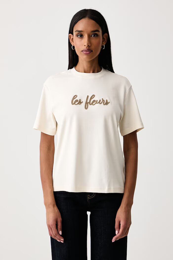 United Colors of Benetton тениска дамска от памук бежова 3WRAD10DD