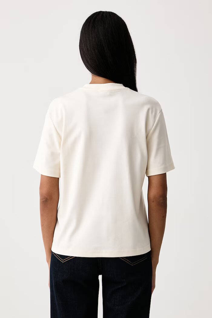 United Colors of Benetton тениска дамска от памук бежова 3WRAD10DD