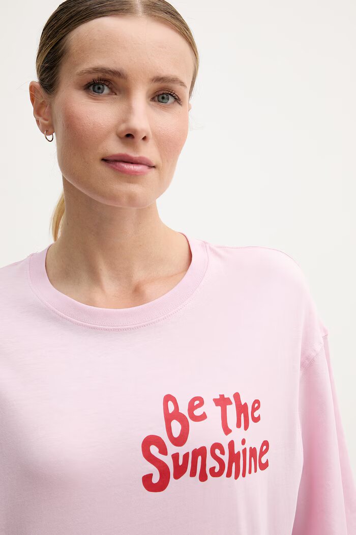 United Colors of Benetton тениска дамска от памук розова 3096D10D1