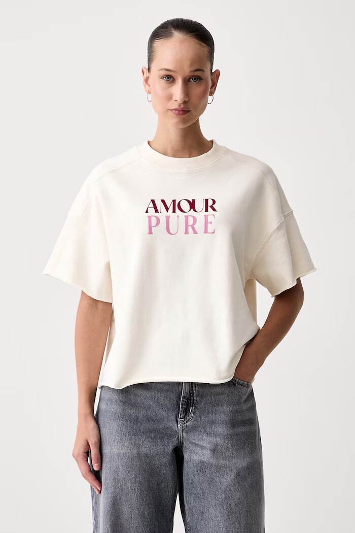 United Colors of Benetton тениска дамска от памук с еластан бежова 3245D10DE