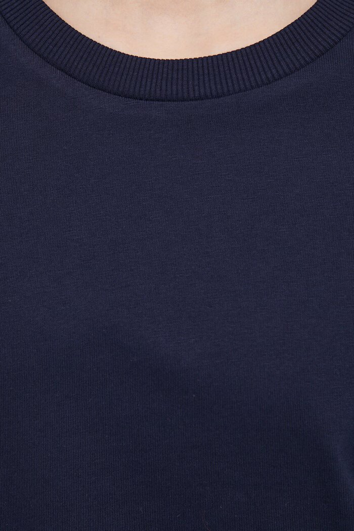 United Colors of Benetton тениска дамска от памук тъмносиня 3BL0E17G5