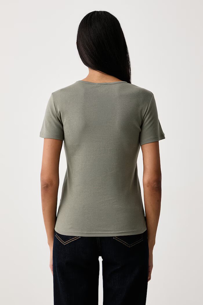 United Colors of Benetton тениска дамска от памук зелена 3GA8D10BX