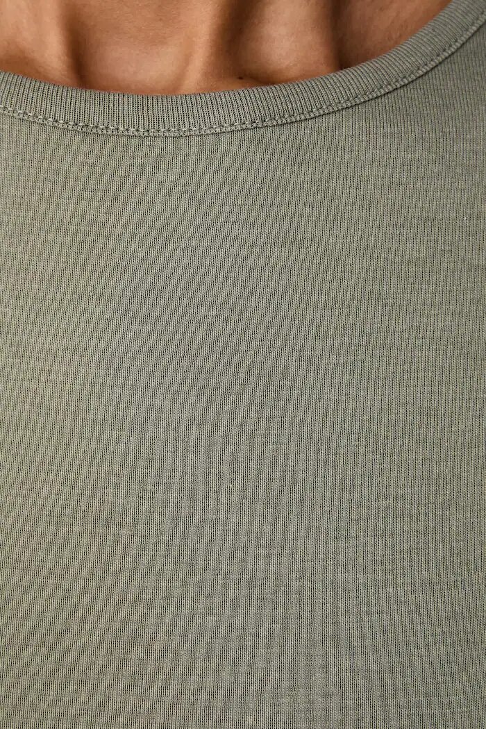 United Colors of Benetton тениска дамска от памук зелена 3GA8D10BX