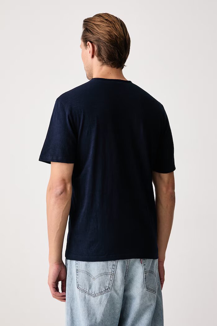 United Colors of Benetton тениска мъжка от памук тъмносиня 3N78U10C2