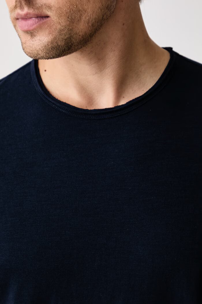 United Colors of Benetton тениска мъжка от памук тъмносиня 3N78U10C2