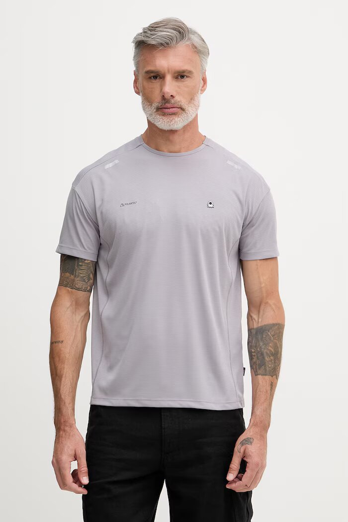 United Colors of Benetton тениска мъжка виолетова 3PIEU10BS