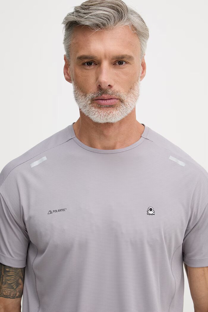 United Colors of Benetton тениска мъжка виолетова 3PIEU10BS