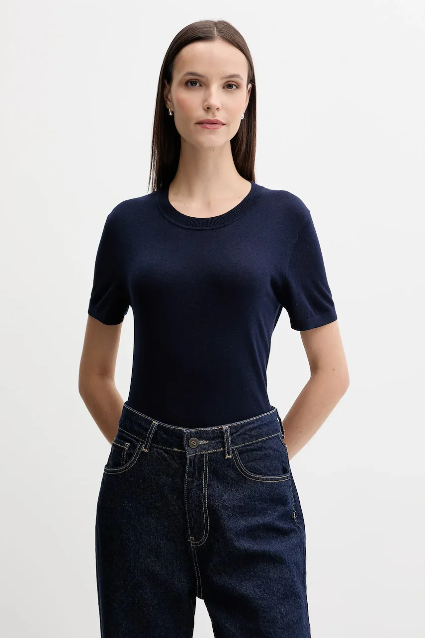 United Colors of Benetton Тениска с коприна