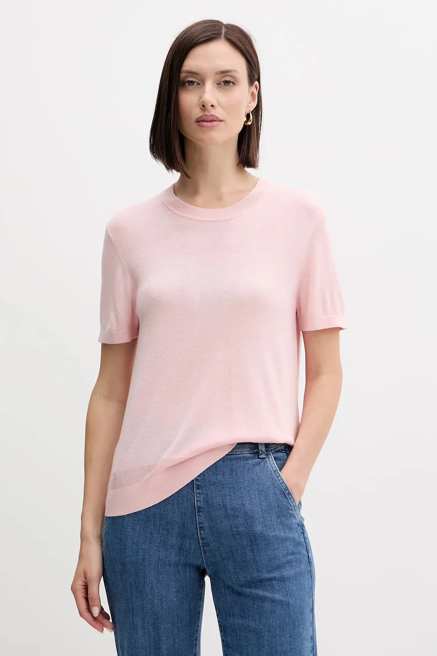 United Colors of Benetton Тениска с коприна