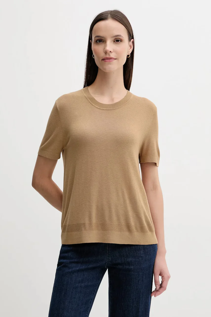 United Colors of Benetton Тениска с коприна