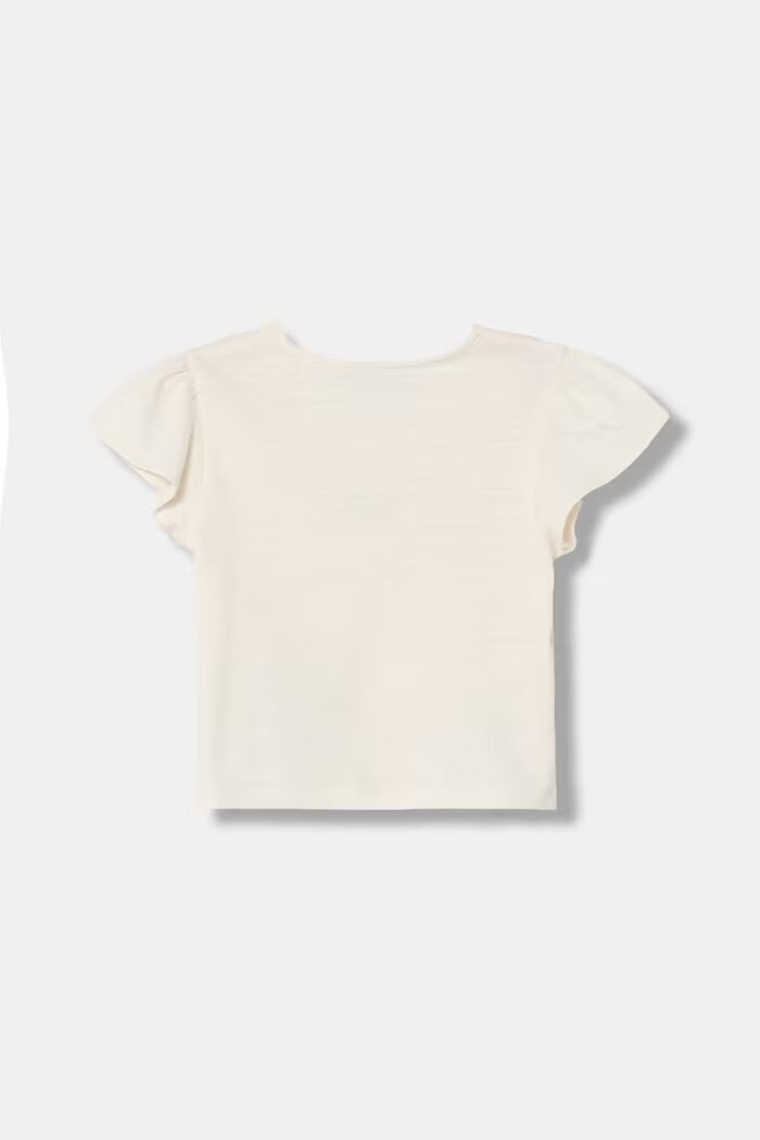 United Colors of Benetton тениска за деца от памук бежова 38V4G10N6