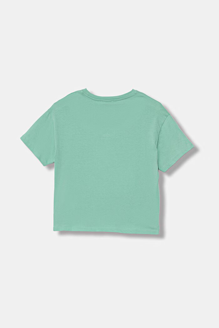 United Colors of Benetton тениска за деца от памук тюркоазена 3I1XC10SF