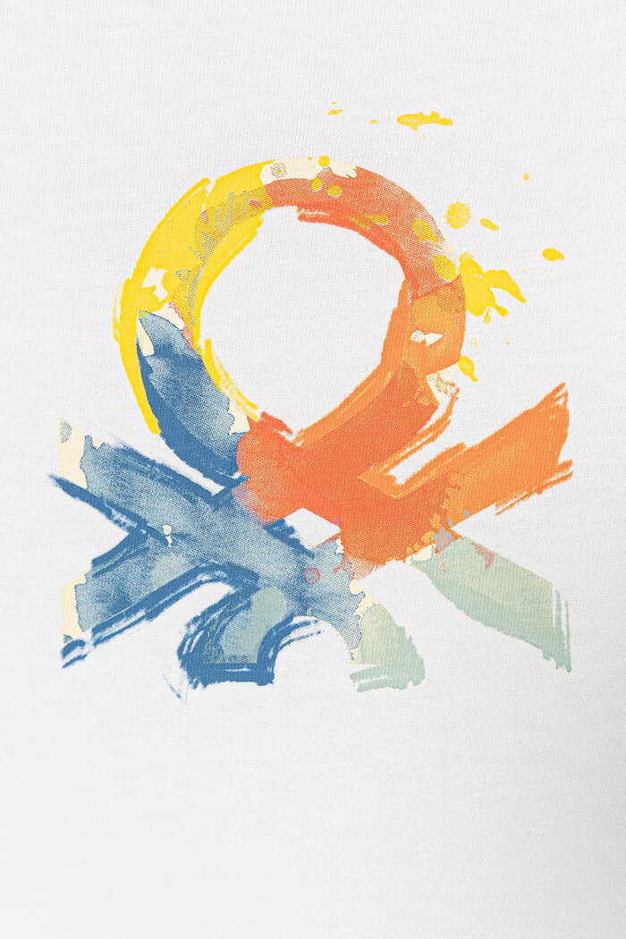 United Colors of Benetton тениска за деца с памук бяла 3I1XG10LK
