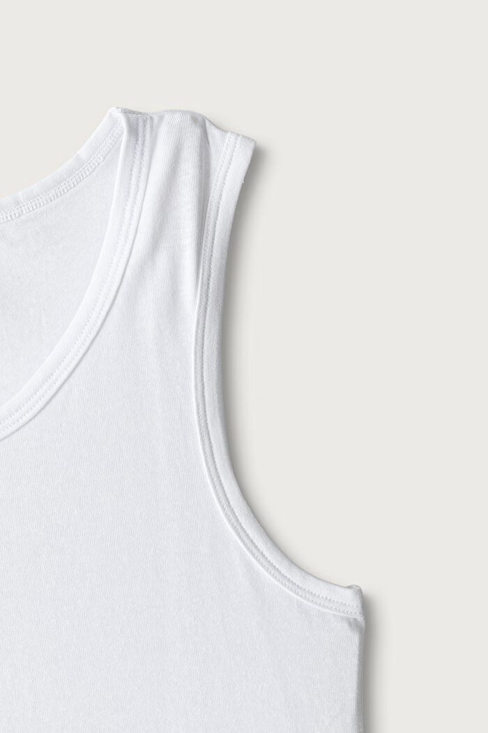 United Colors of Benetton топ за деца от памук с еластан 2 броя бял 3G680H00R