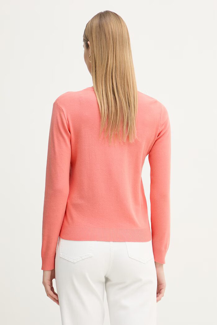 United Colors of Benetton Жилетка дамска от памук оранжева 1C19D502P