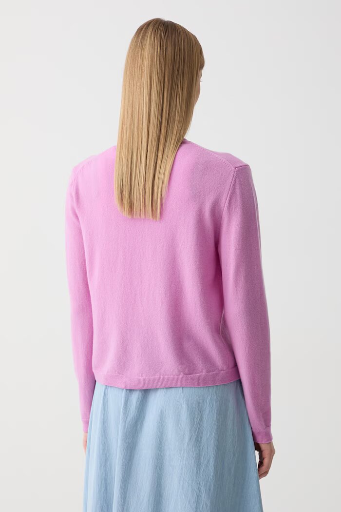 United Colors of Benetton жилетка дамска от вълна виолетова 1002D501U