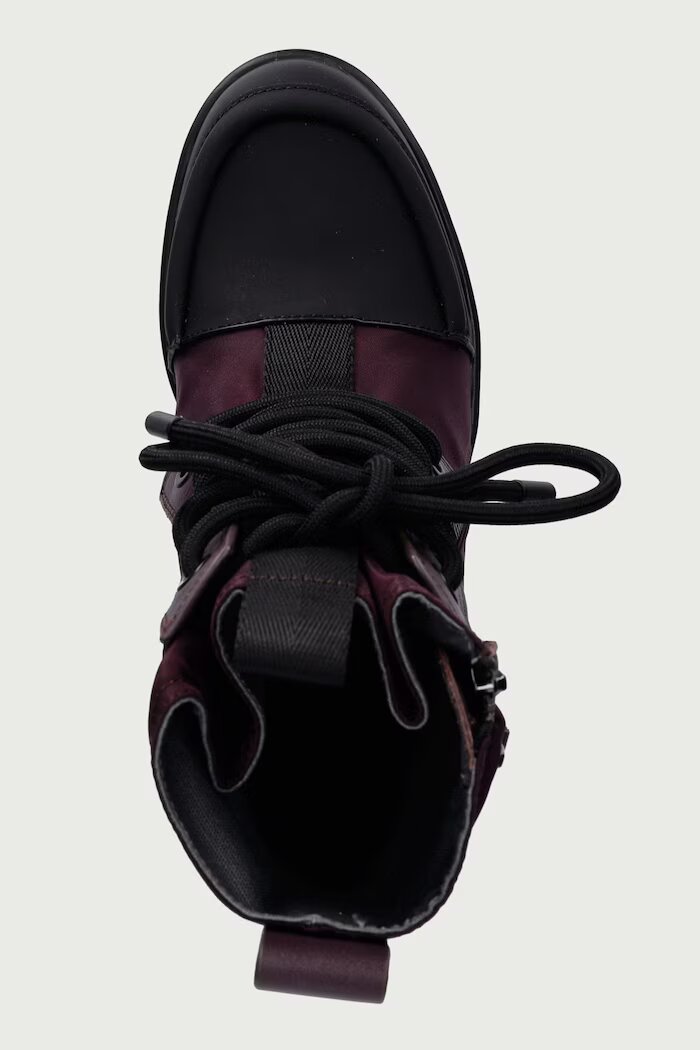 United Nude боти с дебел ток дамски Grip Cap Mid бордо 11031993201