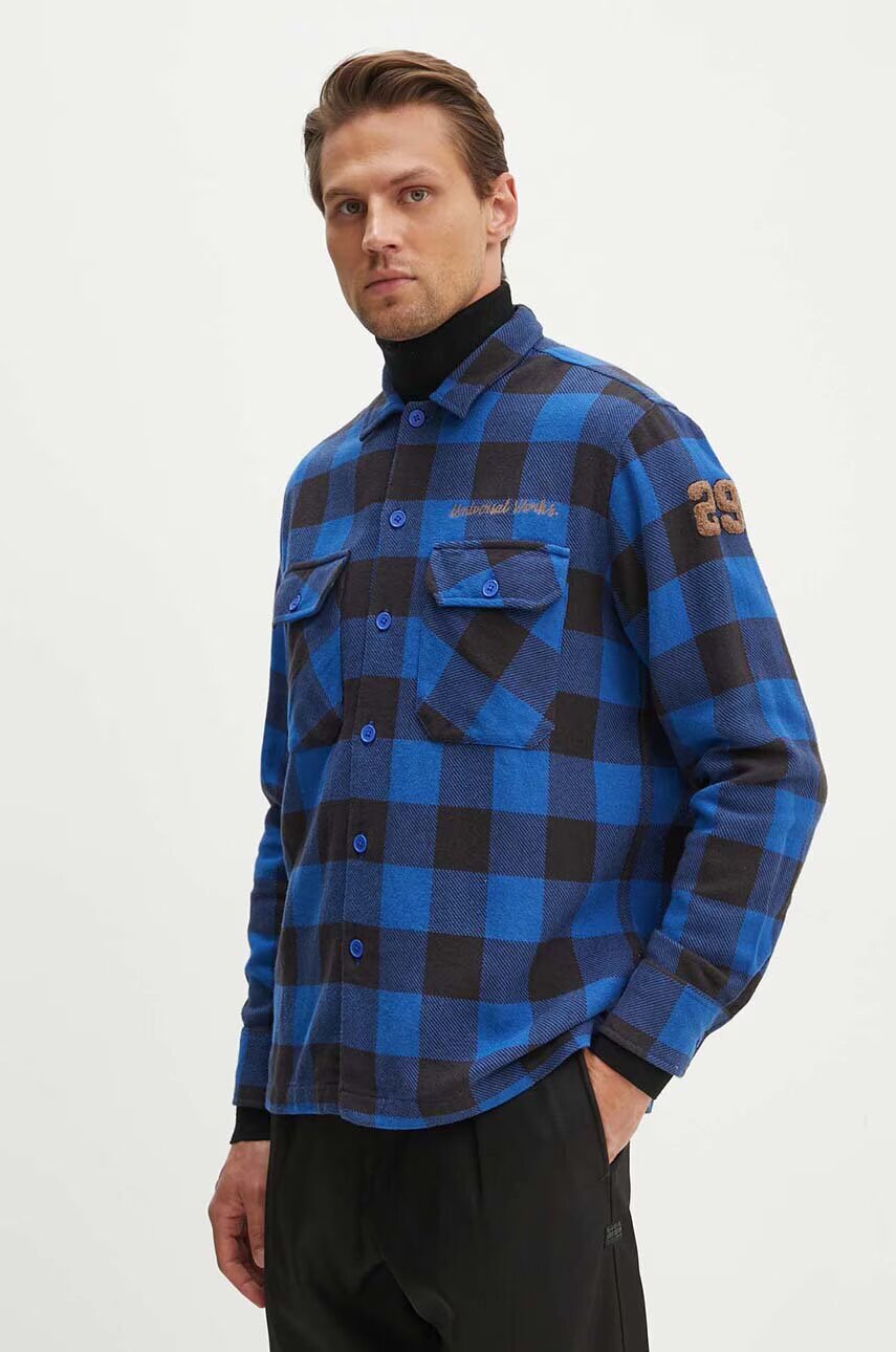 Universal Works Памучна риза L/S Utility Shirt