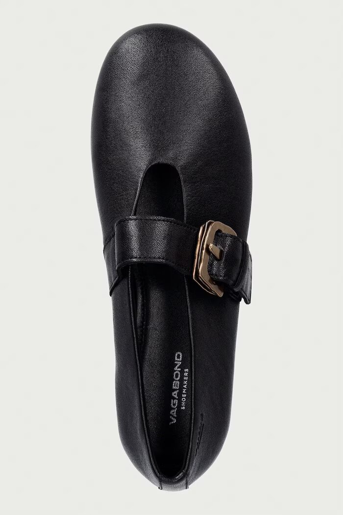 Vagabond Shoemakers балеринки от кожа ALEYA черни 6219-201-20