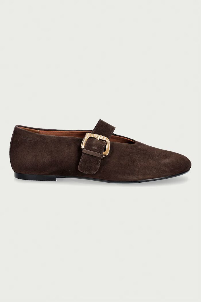 Vagabond Shoemakers балеринки от велур ALEYA кафяви 6219-240-29