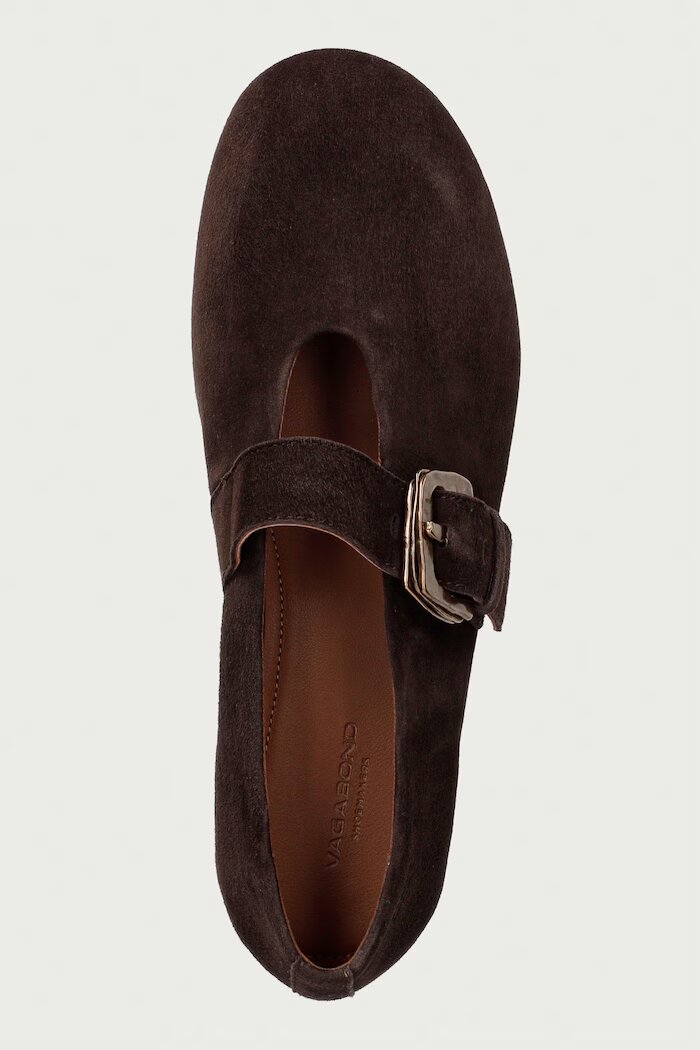Vagabond Shoemakers балеринки от велур ALEYA кафяви 6219-240-29