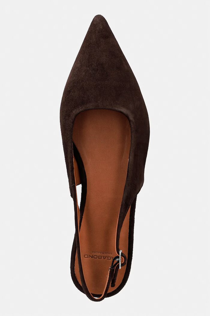 Vagabond Shoemakers балеринки от велур HERMINE кафяви 5733-140-14