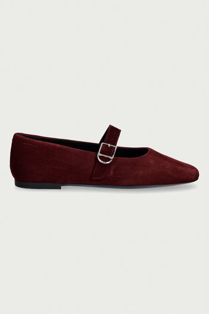 Vagabond Shoemakers балеринки от велур JOLIN бордо 5608-040-38