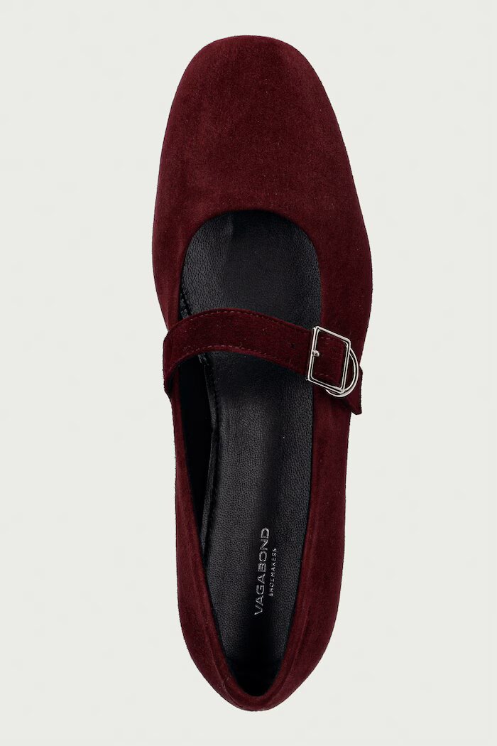 Vagabond Shoemakers балеринки от велур JOLIN бордо 5608-040-38