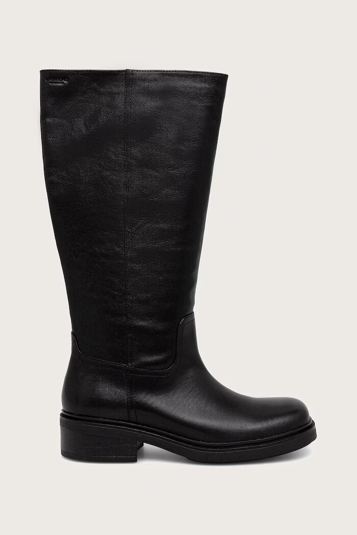 Vagabond Shoemakers ботуши под коляното дамски от кожа KARLIE черни 6115-001-20