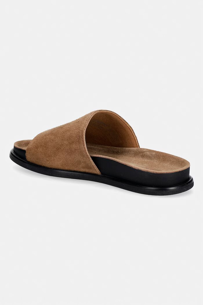 Vagabond Shoemakers чехли с равна подметка дамски от велур EFFIE бежови 5922-440-08