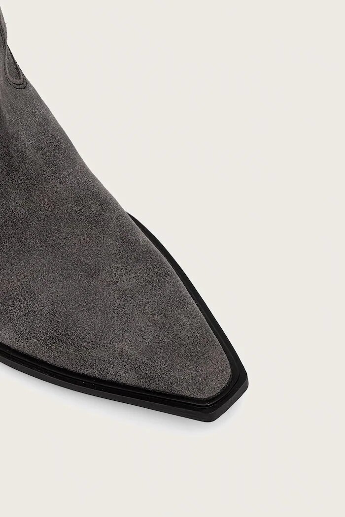 Vagabond Shoemakers каубойски ботуши с дебел ток дамски от кожа KELSEY сиви 6110-007-21