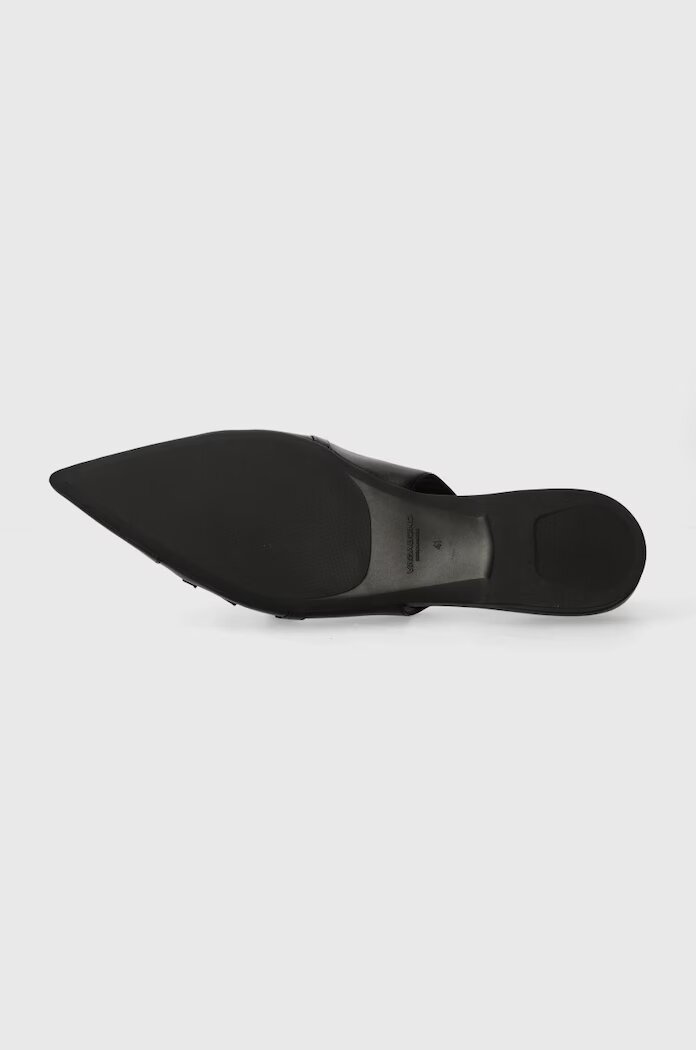 Vagabond Shoemakers Кожени балеринки HERMINE в черно с отворена пета 5533.101.20