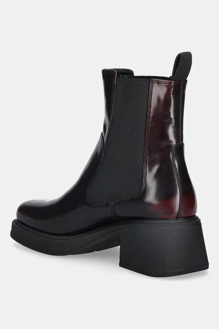 Vagabond Shoemakers Кожени боти челси DORAH в бордо с дебел ток 5642-004-54