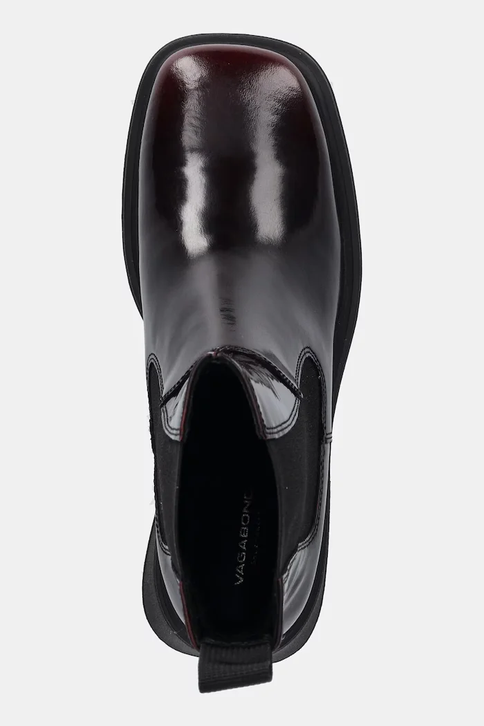 Vagabond Shoemakers Кожени боти челси DORAH в бордо с дебел ток 5642-004-54