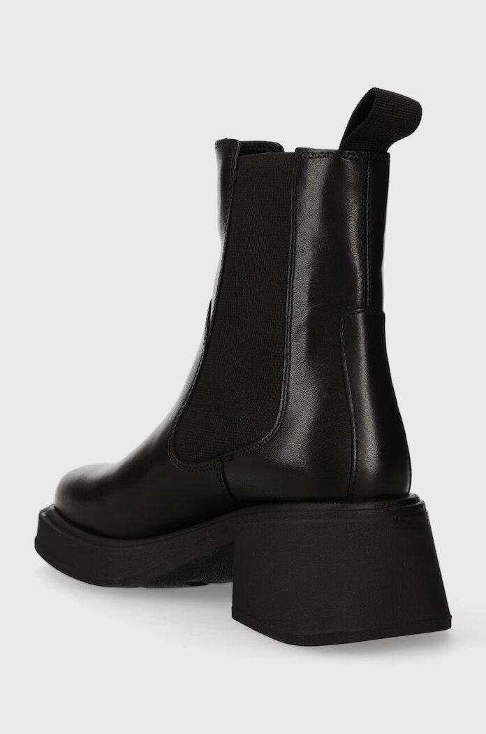Vagabond Shoemakers Кожени боти челси DORAH в черно с висок ток 5642.001.20