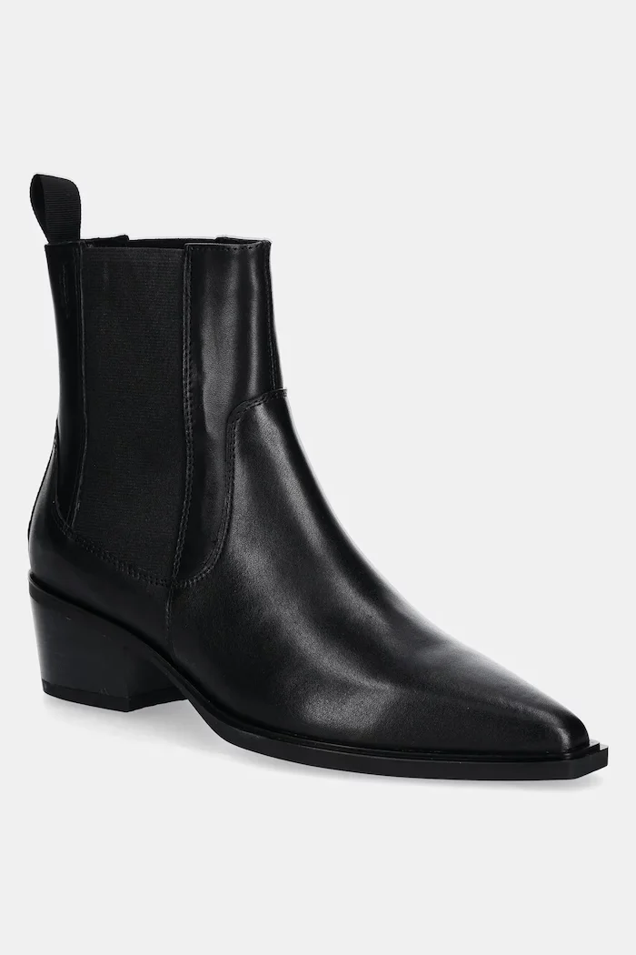 Vagabond Shoemakers Кожени боти челси KELSEY в черно с дебел ток 5810-201-20