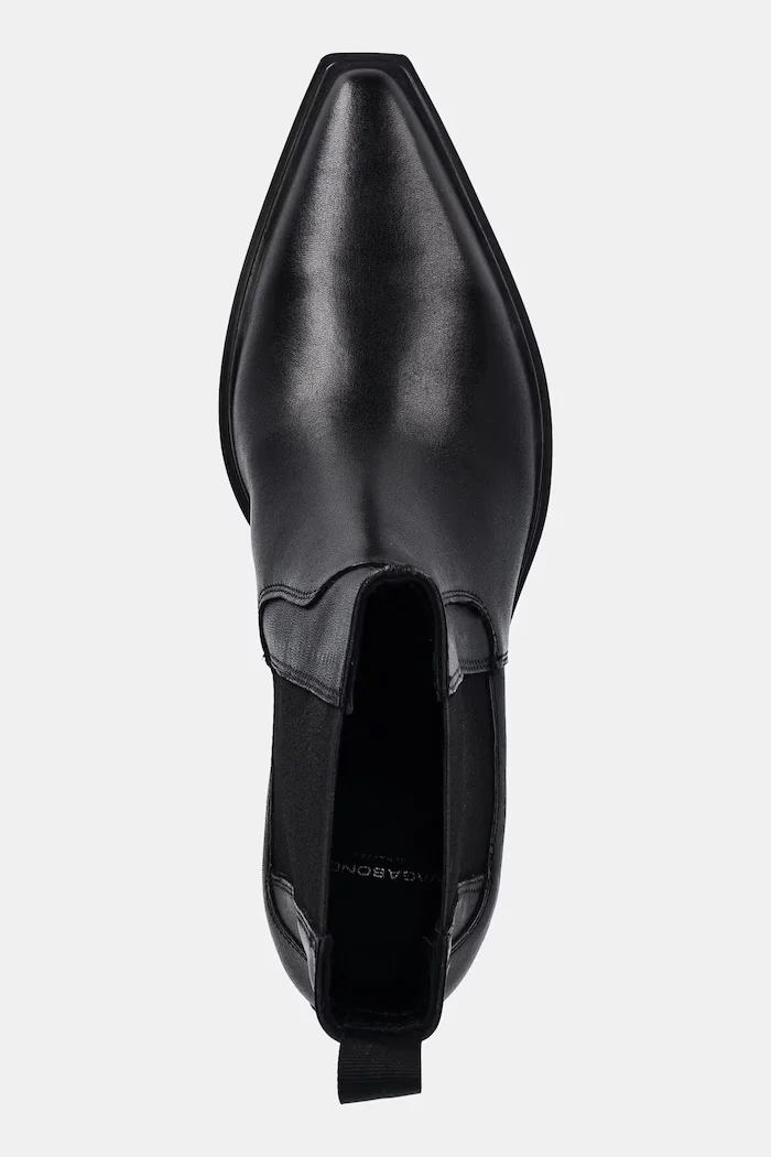 Vagabond Shoemakers Кожени боти челси KELSEY в черно с дебел ток 5810-201-20