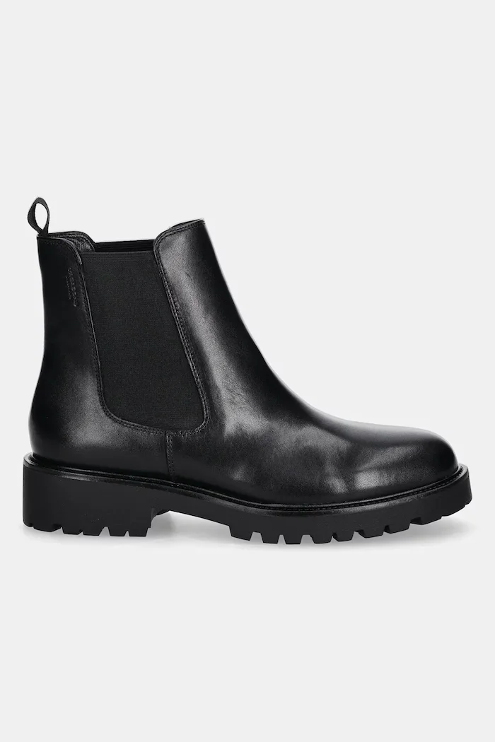 Vagabond Shoemakers Кожени боти челси KENOVA в черно с равна подметка 6041-001-20