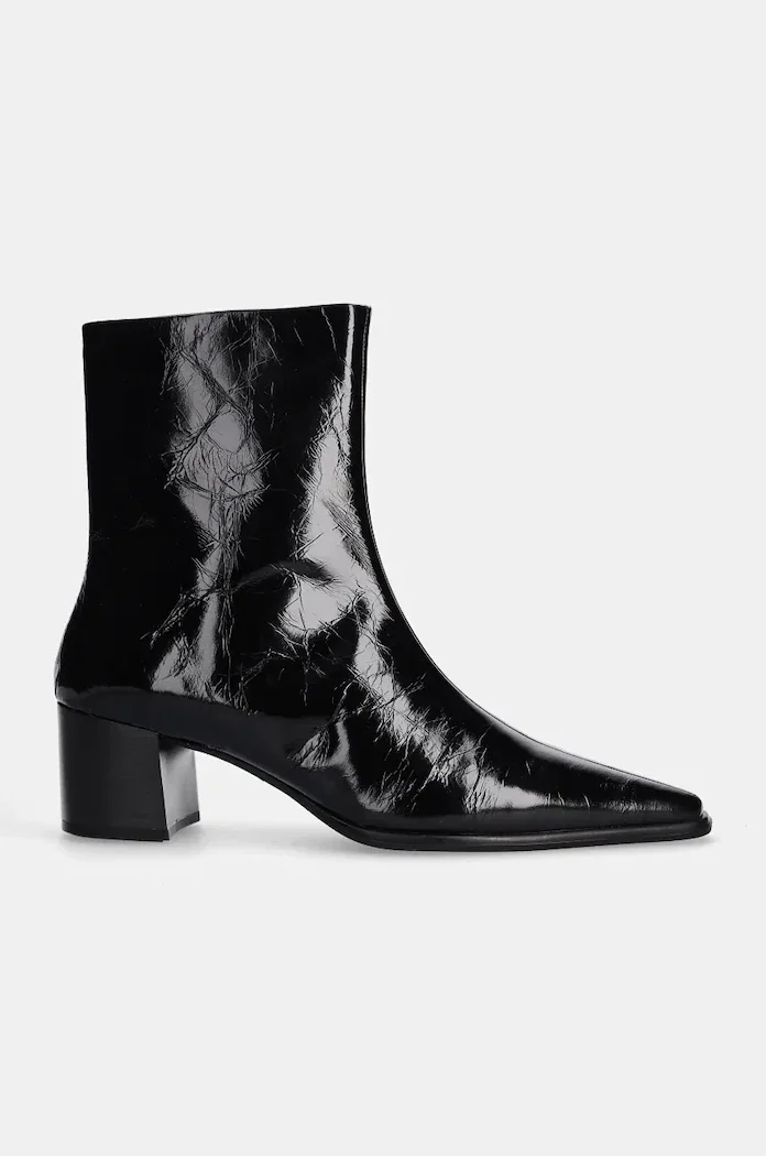 Vagabond Shoemakers Кожени боти GISELLE в черно с дебел ток 5854-060-20