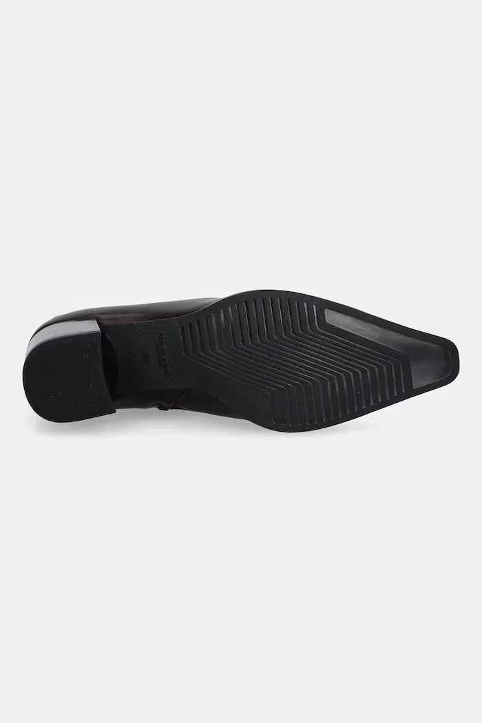 Vagabond Shoemakers Кожени боти GISELLE в кафяво с дебел ток 5854-001-35